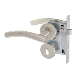 M9C40 - 2 Lever Lockset Pike ST/ST Rose -M9C40_A_L_T